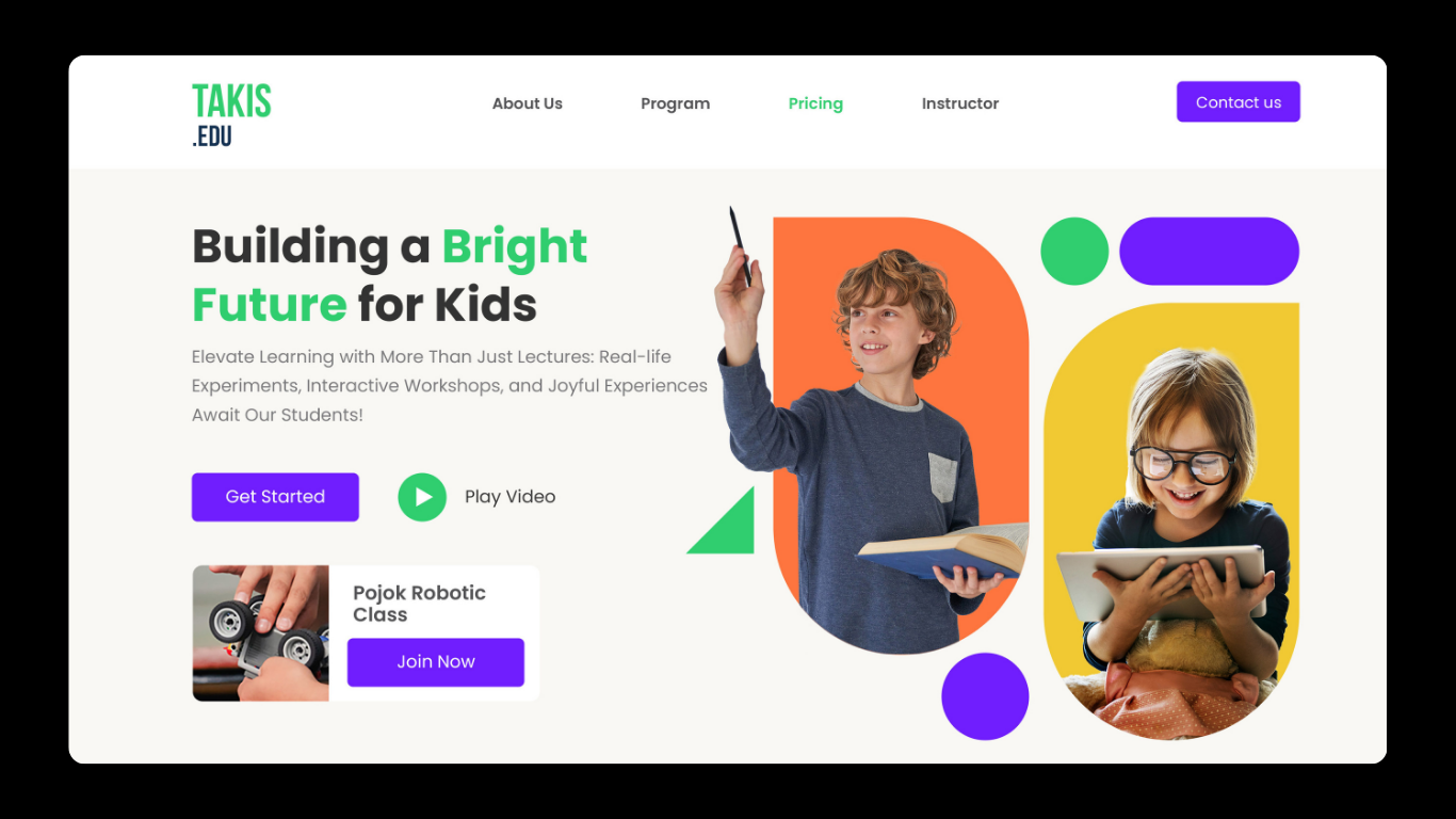 Talkis Edu website developers for schools