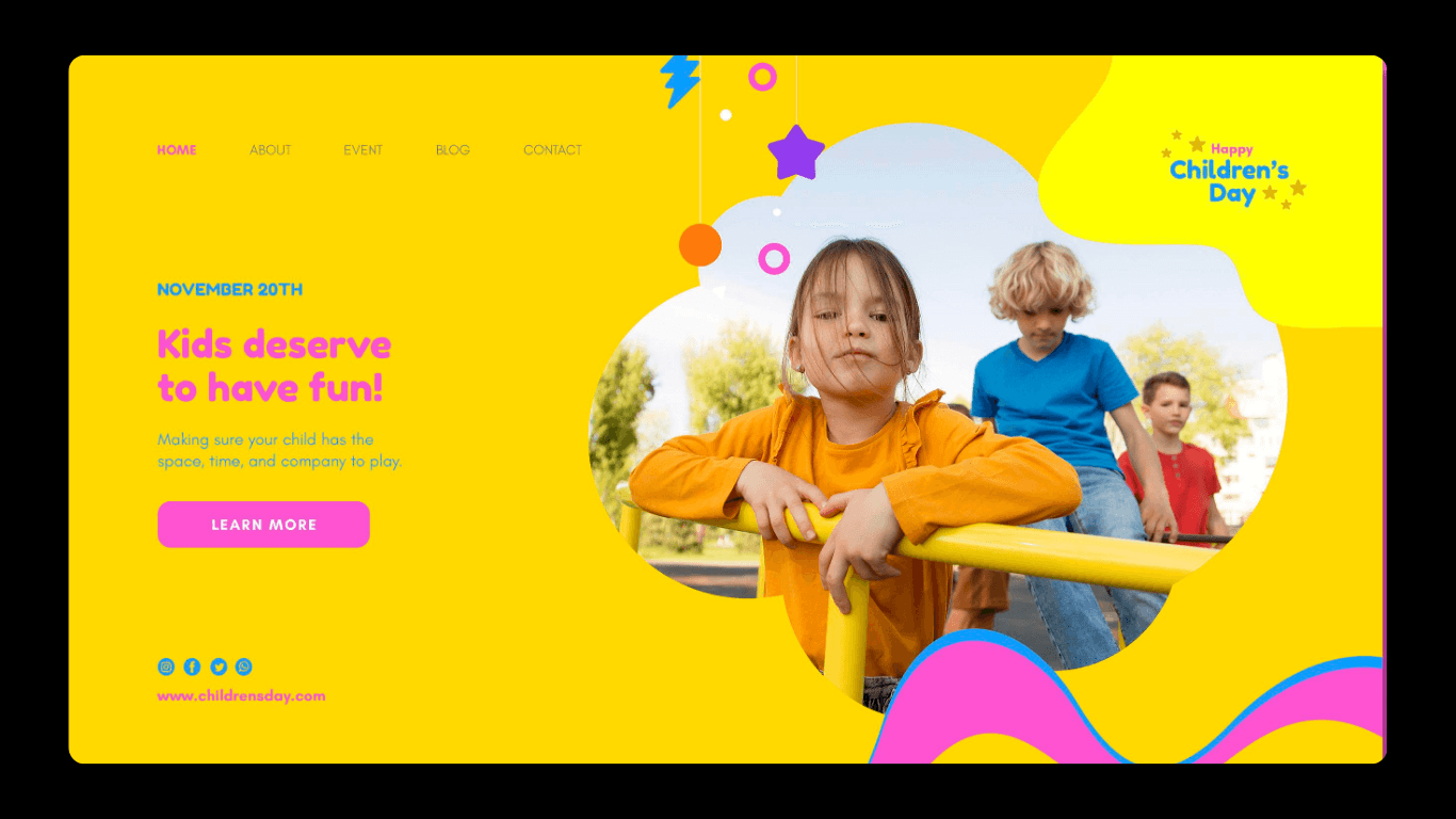 Children's Day Junior website developers for schools