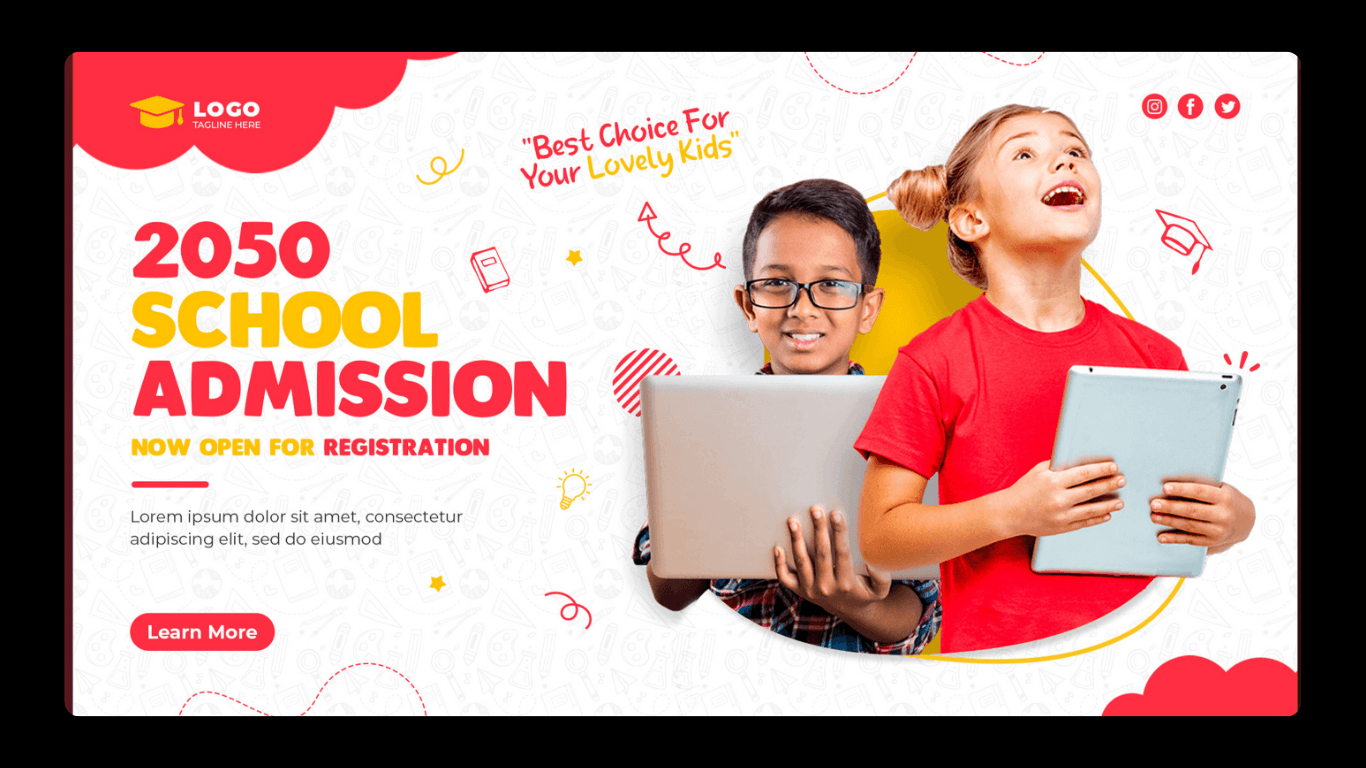 Template website developers for schools